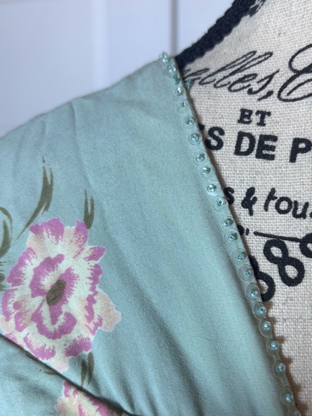 April Cornell Vintage Rayon Dress Portrait Neckline Floral - Picture 5 of 7